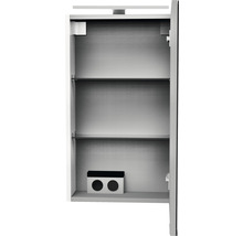 Spiegelschrank FACKELMANN SBC Small Bathroom Collection 400 x 16,2 x 680 mm weiß 1-türig LED rechts