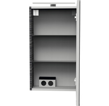 Spiegelschrank FACKELMANN SBC Small Bathroom Collection 400 x 16,2 x 680 mm dark oak 1-türig LED rechts