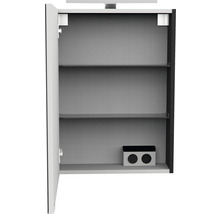 Spiegelschrank FACKELMANN SBC Small Bathroom Collection 500 x 16,2 x 680 mm anthrazit 1-türig LED links
