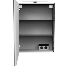 Spiegelschrank FACKELMANN SBC Small Bathroom Collection 500 x 16,2 x 680 mm dark oak 1-türig LED links