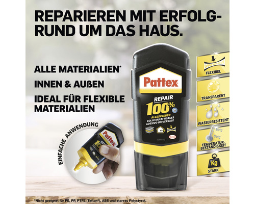 Pattex Repair 100 Prozent Alleskleber für flexible Materialien