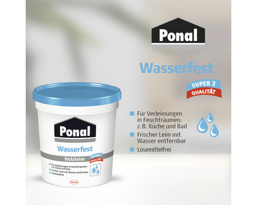Ponal Wasserfest Holzleim für Feuchträume im Eimer