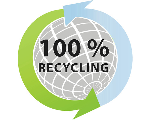 100 Prozent Recycling Symbol