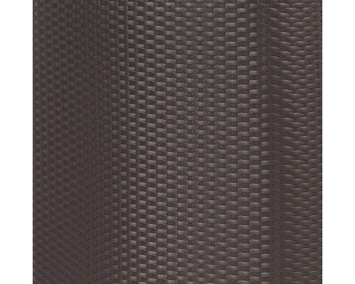 Vue détaillée du panier tressé