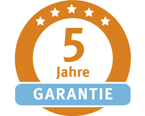 Fünf Jahre Garantie Siegel