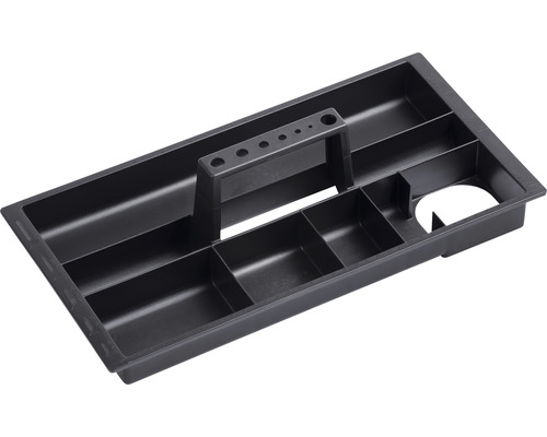 Werkzeugträger mit Griff und Fächern zur Aufbewahrung von Werkzeugen