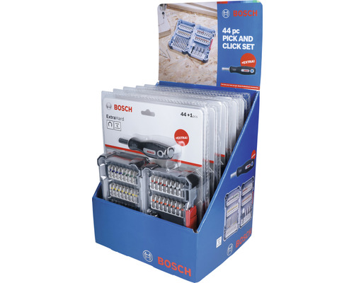 Bosch 44-teiliges Pick and Click Bit-Set im Verkaufsständer