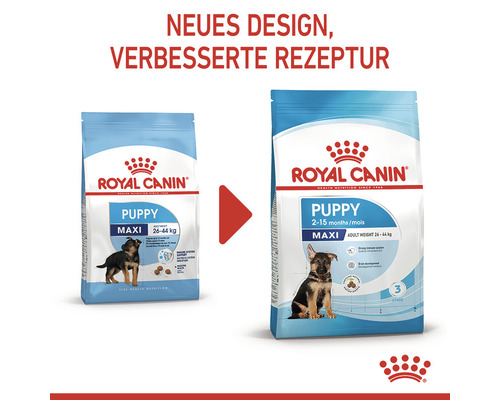 Royal Canin Puppy Maxi Hundefutter neues Design verbesserte Rezeptur