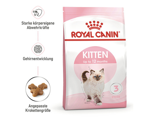 Royal Canin Kitten Trockenfutter für Kätzchen bis 12 Monate
