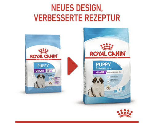 Royal Canin Puppy Giant Trockenfutter im neuen Design und verbesserter Rezeptur
