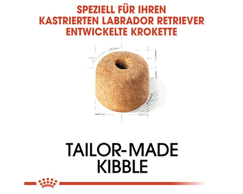 Einzelne Krokette für kastrierte Labrador Retriever
