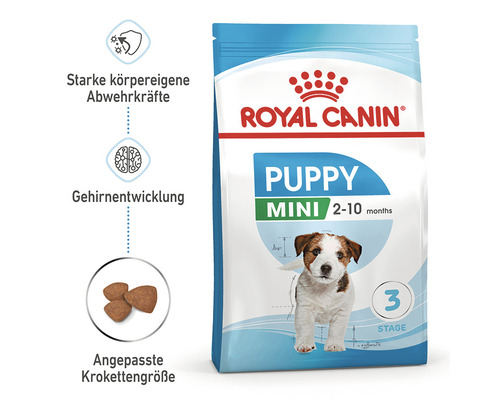Royal Canin Puppy Mini Hundetrockenfutter für Welpen von zwei bis zehn Monaten