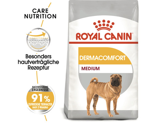 Royal Canin DermaComfort Medium Hundetrockenfutter Verpackung