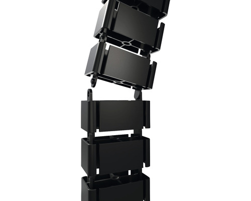 Schwarze Energiekette zur Kabelführung