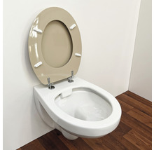 Wand-Tiefspül-WC mit offenem Spülrand und WC-Sitz