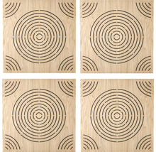 Panneau acoustique CIRCULO marron 500 x 500 x 57 mm