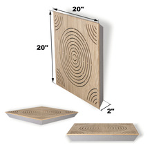 Panneau acoustique CIRCULO marron 500 x 500 x 57 mm
