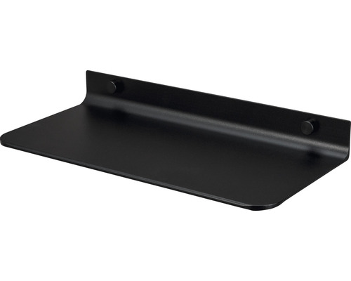 Schwarzes Wandregal zur Wandmontage