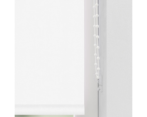 Stores de fenêtre blancs avec chaînette de commande