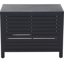 Coffre de rangement extérieur avec design à lamelles