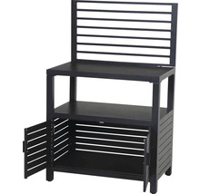 Table de jardin avec étagères et espace de rangement pour l''extérieur