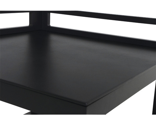 Gros plan d''une table d''appoint noire