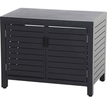 Armoire de jardin avec deux portes et aspect lattes
