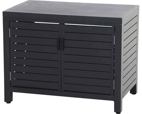 Armoire de jardin avec deux portes et aspect lattes