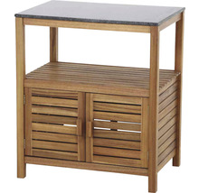 Armoire de jardin en bois avec plan de travail