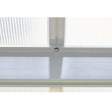 Detailansicht einer Terrassenüberdachung mit Schraubverbindung