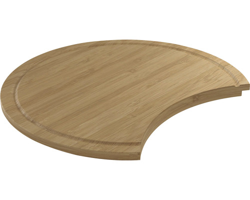 Rondes Bambus Schneidebrett mit Saftrille