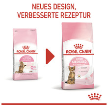Zwei Packungen Royal Canin Katzenfutter für sterilisierte Kätzchen im Vergleich: Neues Design, verbesserte Rezeptur