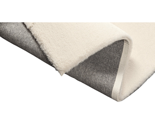 Vue détaillée d''un tapis avec poils et envers tissé