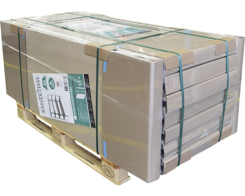 Système d''étagères enfichables emballé sur palette