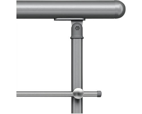 Detailansicht eines Geländers aus Metall