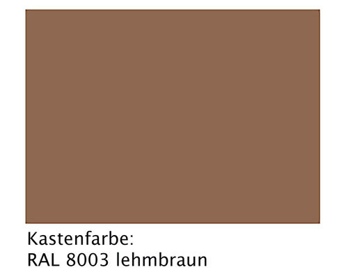 Teinte RAL 8003 brun argile
