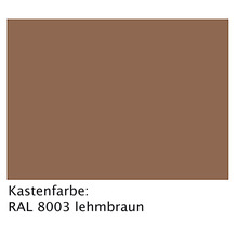 ARON Vorbaurollladen PVC grau 1150 x 1815 mm Kasten Aluminium RAL 8003 lehmbraun Gurtzug Links-thumb-6