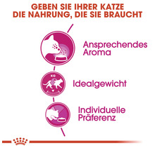 Katzenfutter Vorteile: ansprechendes Aroma, ideales Gewicht, individuelle Präferenz
