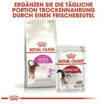 Royal Canin Aroma Exigent Trockenfutter und Instinctive Nassfutter für Katzen