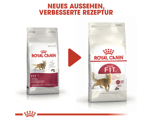 Zwei Packungen Royal Canin Fit 32 Katzenfutter