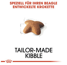 Speziell für Beagle entwickelte Hundefutter-Krokette