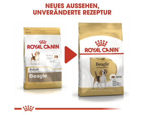 Zwei Packungen Royal Canin Beagle Adult Hundetrockenfutter im Vergleich