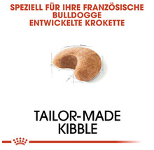 Trockenfutterkrokette speziell für französische Bulldoggen
