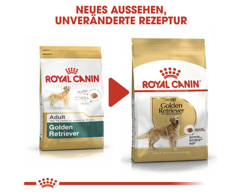 Zwei Packungen Royal Canin Golden Retriever Hundetrockenfutter für erwachsene Hunde