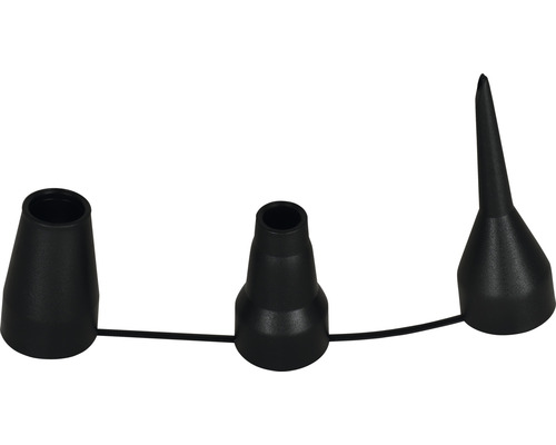 Drei Düsenaufsätze für Reinigungsgeräte