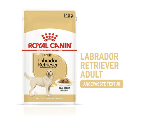 Royal Canin Adult Labrador Retriever Hundenahrung, 140 Gramm Packung