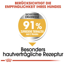 Berücksichtigt die Empfindlichkeit Ihres Hundes, nachweisbare Ergebnisse: 91 Prozent zufriedene Tierhalter nach zwei Monaten, besonders hautverträgliche Rezeptur