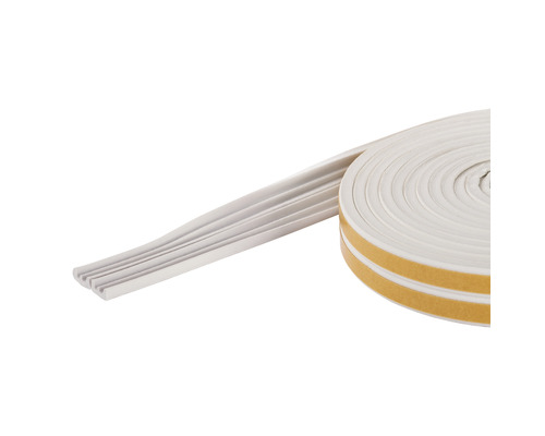fix-o-moll E-Profildichtung selbstklebend braun 50 m 4 x 9 mm Dichtungsband auf Rolle mit Klebestreifen