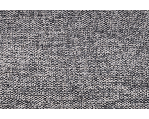 Nahaufnahme eines grauen Möbelstoffes mit Textur.