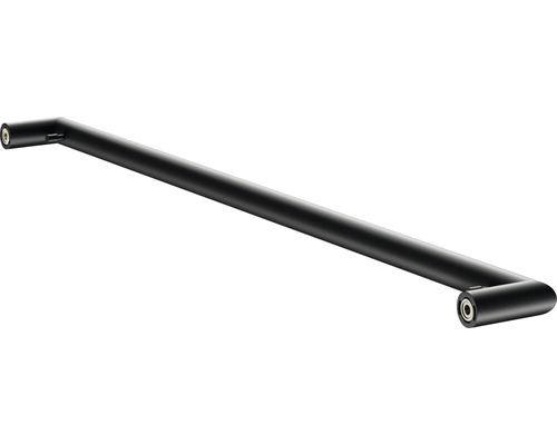 Schwarzer Handtuchhalter zur Wandmontage